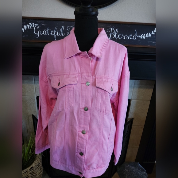 Fantastic Fawn Pink Jean Jacket - Picture 2 of 9